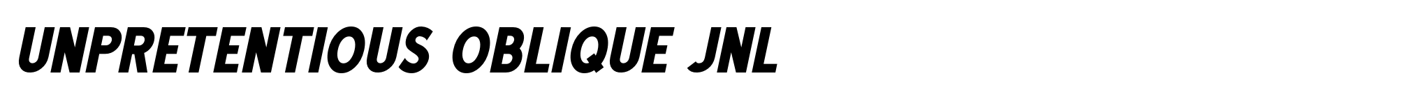 Unpretentious Oblique JNL image